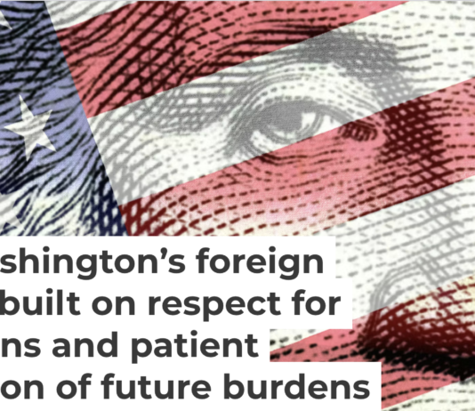 George Washington believed restraint was the truest measure of American national interest. Elizabeth Fernandez/Getty Images